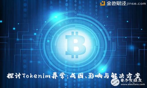 探讨Tokenim异常：成因、影响与解决方案