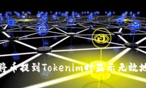 如何解决将币提到Tokenim时显示无效地址的问题