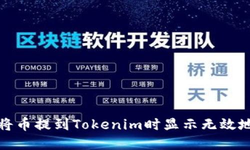 如何解决将币提到Tokenim时显示无效地址的问题
