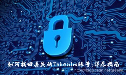 如何找回丢失的Tokenim账号：详尽指南