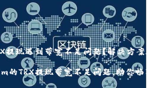 Tokenim平台TRX提现遇到带宽不足问题？解决方案在这里！

轻松解决Tokenim的TRX提现带宽不足问题，助你畅享数字资产交易!